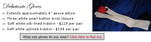 debutante gloves opera length kidskin gloves